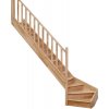 Mlynárske schody Minka Home, bukové drevo ľavé zatočenie