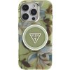 Guess IML Glitter Magnolia and Triangle Logo kryt s MagSafe pre iPhone 16 Pro Max - zelený 57983124172 - možnosť vrátiť tovar ZADARMO do 30tich dní