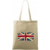 Britská vlajka stará - Taška bavlnená - 42 x 38 cm ( Naturalna )