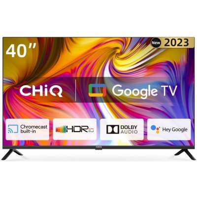 CHiQ L40H7G TV 40", FHD, smart, Google TV, dbx-tv, Dolby Audio, Frameless L40H7G