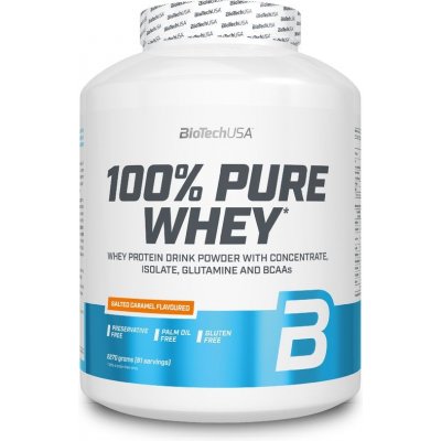 BioTech USA 100% Pure Whey slaný karamel 2270 g