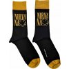 Nirvana Ponožky Logo Stacked Black 36-40