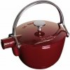 STAUB Tea 1,15 l brusnicový - smaltovaný liatinový čajník
