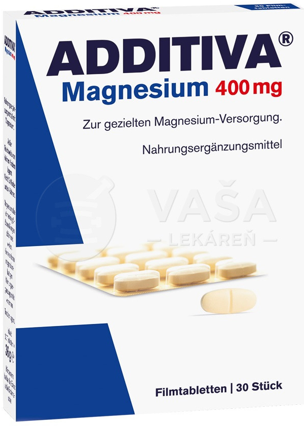 Additiva Magnezium 400 mg 30 tabliet