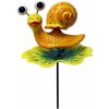 Dekoratívny záhradný zápich Fun Spinner slimák, 48 cm, 1 ks