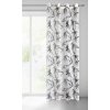 Záclona hustejšia biela s kvetinami Šírka 140 cm | Dĺžka 250 cm biela