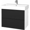 Dreja Umývadlová skrinka VARIANTE SZZ2 70 umývadlo Glance - N01 Biela lesk / L03 Antracit vysoký lesk