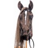 HobbyHorse A4 Mini realistický kôň na palici v tmavohnedej farbe s uzdou