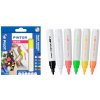 Dekoračný popisovač, sada,1,4 mm, PILOT Pintor M, 6 druhov neónových farieb, Novinka, TIP