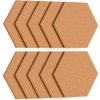 ALLboards PANEL TKK_HEX10 korková nástěnka šestihran 15 x 17 cm,TKK_HEX10