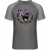 Mymate Predĺžené Tričko MY111 - Zombie - Rozzúrený Pes - Grey Solid / Heather Grey - XL - Pánske