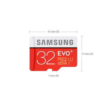 Samsung EVO+ microSDHC 32GB UHS-I U1 + adapter MB-MC32DA/EU