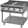 KROMET Elektrický sporák so 4 platničkami 900 mm, 4x4 kW na rámovom podstavci, 900x900x900 mm | KROMET, 900.KE-4.T