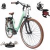 Dámsky elektrický bicykel Mestské kolesá 28