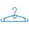 Plastový detský vešiak/plastové detské ramienko, šírka 32 cm, s otočným hákom, modrý, 1 ks