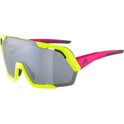 Cyklistické okuliare Alpina Rocket Bold neon-pink yellow matt (4003692314680)