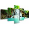 Gario Obraz na plátne Vodopád v Thajsku - 5 dielny Veľkosť: 125 x 70 cm