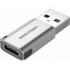 Vention USB 3.0 (M) to USB-C (F) Adaptér Gray Aluminum Alloy Type CDPH0