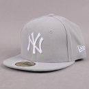 New Era 39thirty MLB League Basic NY Yankees Grey White