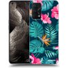 Picasee silikónový čierny obal pre Realme GT Master Edition 5G - Pink Monstera