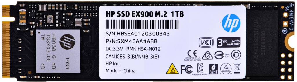 HP EX900 SSD 1TB 5XM46AA