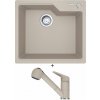 Franke UBG 610-56 sahara s excentrom + Franke FC 9547.082 NOVARA PLUS sahara