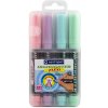 Zvýrazňovač CENTROPEN 8542 FLEXI PASTEL - sada 4 ks