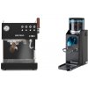 Ascaso Steel DUO PID PLUS, Black&Wood + Rancilio Rocky Doserless, black