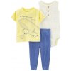 CARTER'S Set 3dielny tričko kr. rukáv, tepláky, body bez rukávov Yellow Ocean chlapec LBB 9m 1N035910_9M