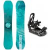Raven PRO Marble Carbon Mint dámsky snowboard + Raven S230 Black viazanie - 143 cm + vázání S/M (EU 37-42)