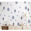 Kvetinové nálepky na stenu. Forest Trees (2)