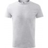 Malfini Classic New Detské tričko 135 svetlo šedý melír 122