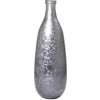 AKCIA! VÁZA FĽAŠA recycled glass d. grey frosted - h75xd25cm