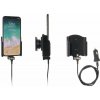 Brodit držiak do auta na Apple iPhone Xs/X bez puzdra, s nabíjaním z cig. zapaľovača/USB, zamat 521997