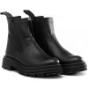 Kožené členkové čižmy Chelsea BRIDGE čierne
