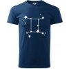 Súhvezdie - Gemini - Blíženci - Klasické pánske tričko vyššej gramáže - XL ( Polnočná modrá )
