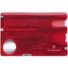 Victorinox SwissCard Nailcare, transparent red 0.7240.T