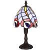Clayre & Eef Zelená stolná lampa Tiffany Eby - Ø 15*32 cm E14/max 1*25W - Clayre & Eef