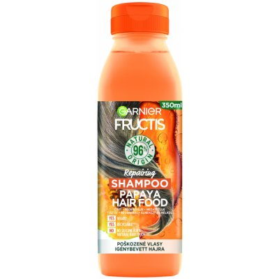 Regeneračný šampón pre poškodené vlasy Garnier Fructis Papaya Hair Food - 350 ml