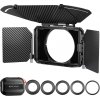 K&F Concept K&F Matte Box Kit - 2 Lens Frames, 67/72/77/82/95mm Adapter, pre 4x5.65