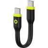 AppleMix Kábel MOBILE ORIGIN USB-C na USB-C - 10 cm / 60 W - čierny