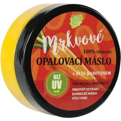 Mrkvové opaľovacie maslo bez UV filtra s betakaroténom VIVACO 150 ml