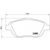 BREMBO Sada brzdových platničiek kotúčovej brzdy P61103X