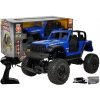 LEAN TOYS Jeep na diaľkové ovládanie 2,4GHz 1:8 modrý RTR