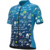 Alé Cyling letný cyklistický dres Kids Vibes detský modrý 14Y