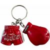 Blegend Kľúčenka Muay Thai rukavička a trenky Farba: Červená