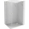 MEXEN/S - Lunar L sprchový kút štvrťkruh krídlový pravá 100 x 80, transparent, nikel kartáčovaný 833L-100P-080L-97-00