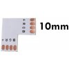 Rohová Spojka Pre LED Pásky 5050 - RGB - 10mm - 1ks