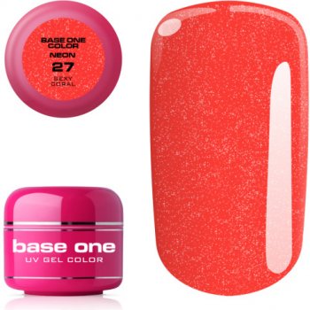 Silcare Neon UV gél Base One 27 Sexy Coral 5 g