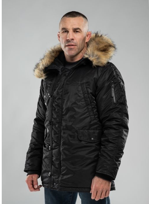 Pitbull West Coast ALDER black zimná bunda pánska čierna